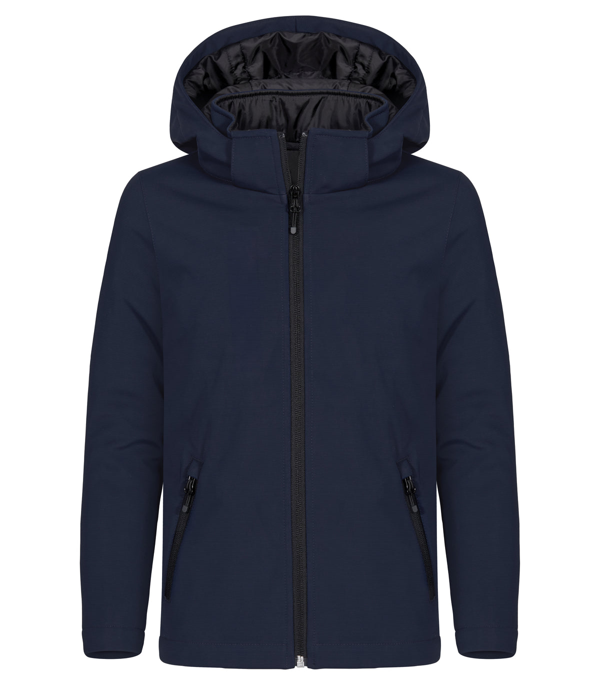 Clique Padded Hoody Softshell – junior – Mørk marineblå – forside