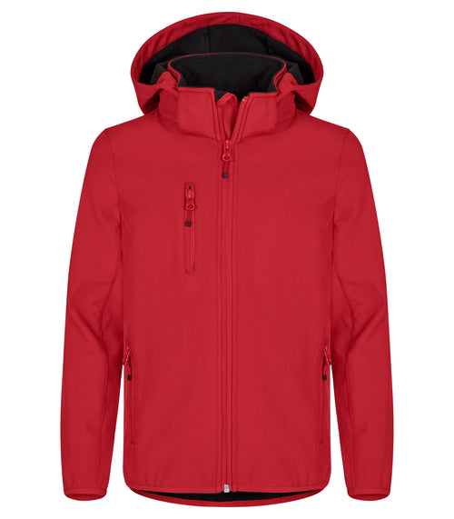 Clique Classic Softshell Jacket – junior – Rød – forside