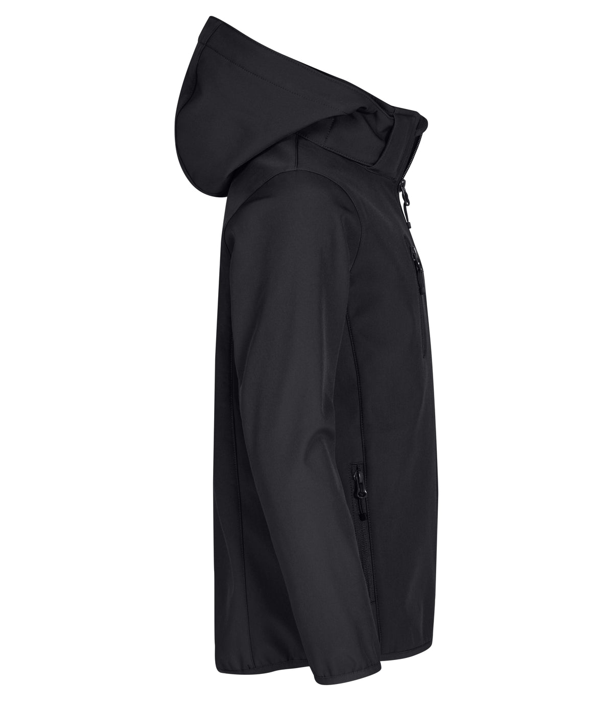 Clique Classic Softshell Jacket – junior – Svart – høyre side