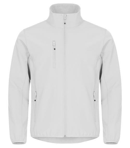 Clique Classic Softshell Jacket – Hvit – forside