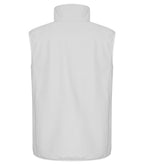 Clique Classic Softshell Vest – Hvit – bakside