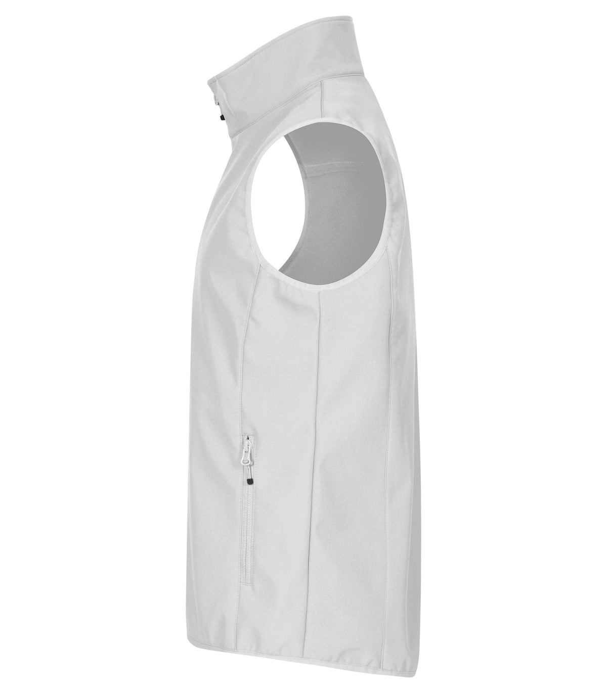 Clique Classic Softshell Vest – Hvit – venstre side