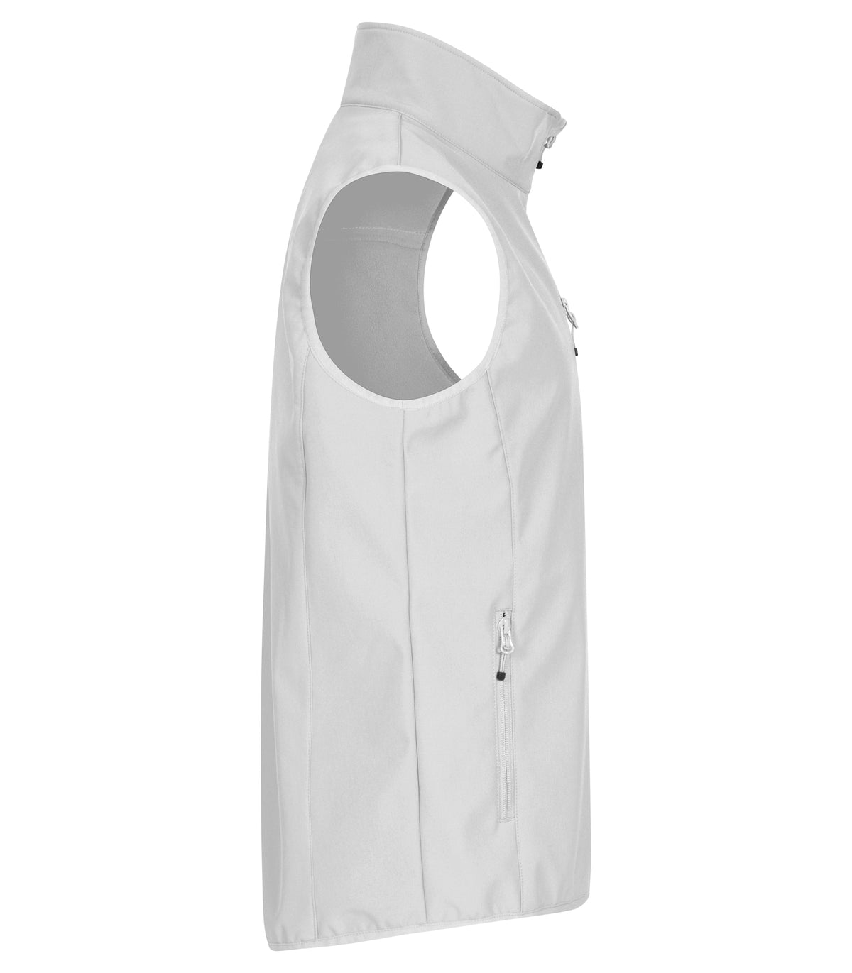 Clique Classic Softshell Vest – Hvit – høyre side