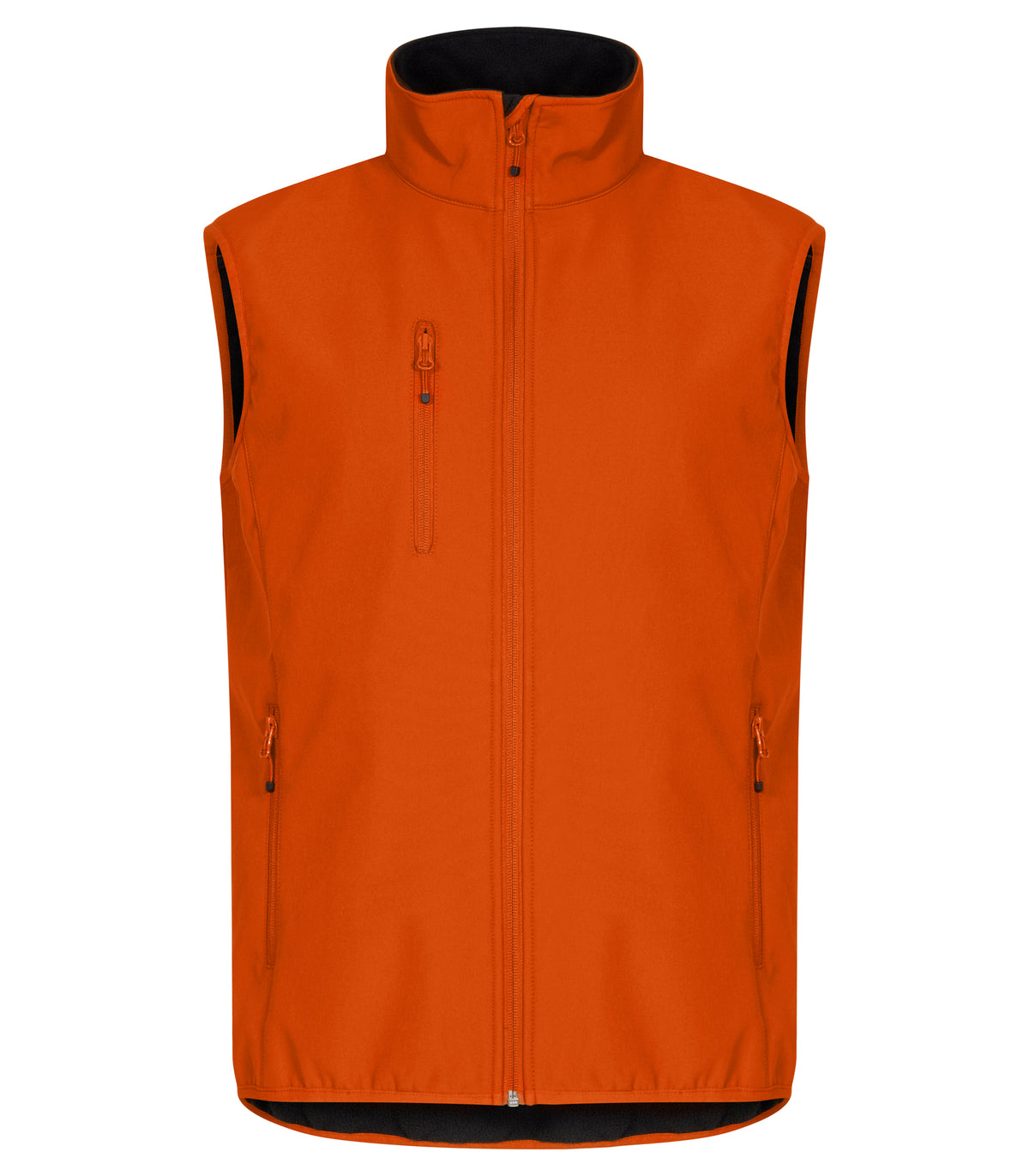 Clique Classic Softshell Vest – Blodoransje – forside