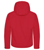 Clique Classic Softshell Hoody – Rød – bakside