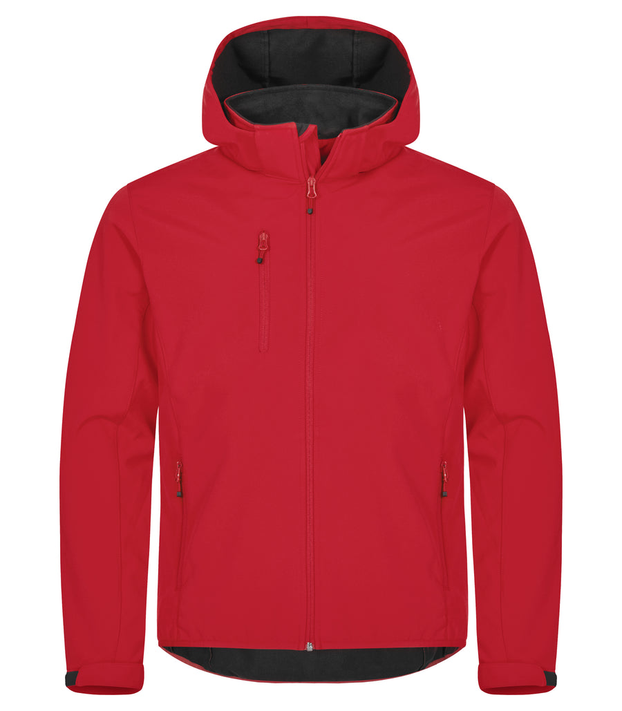 Clique Classic Softshell Hoody – Rød – forside
