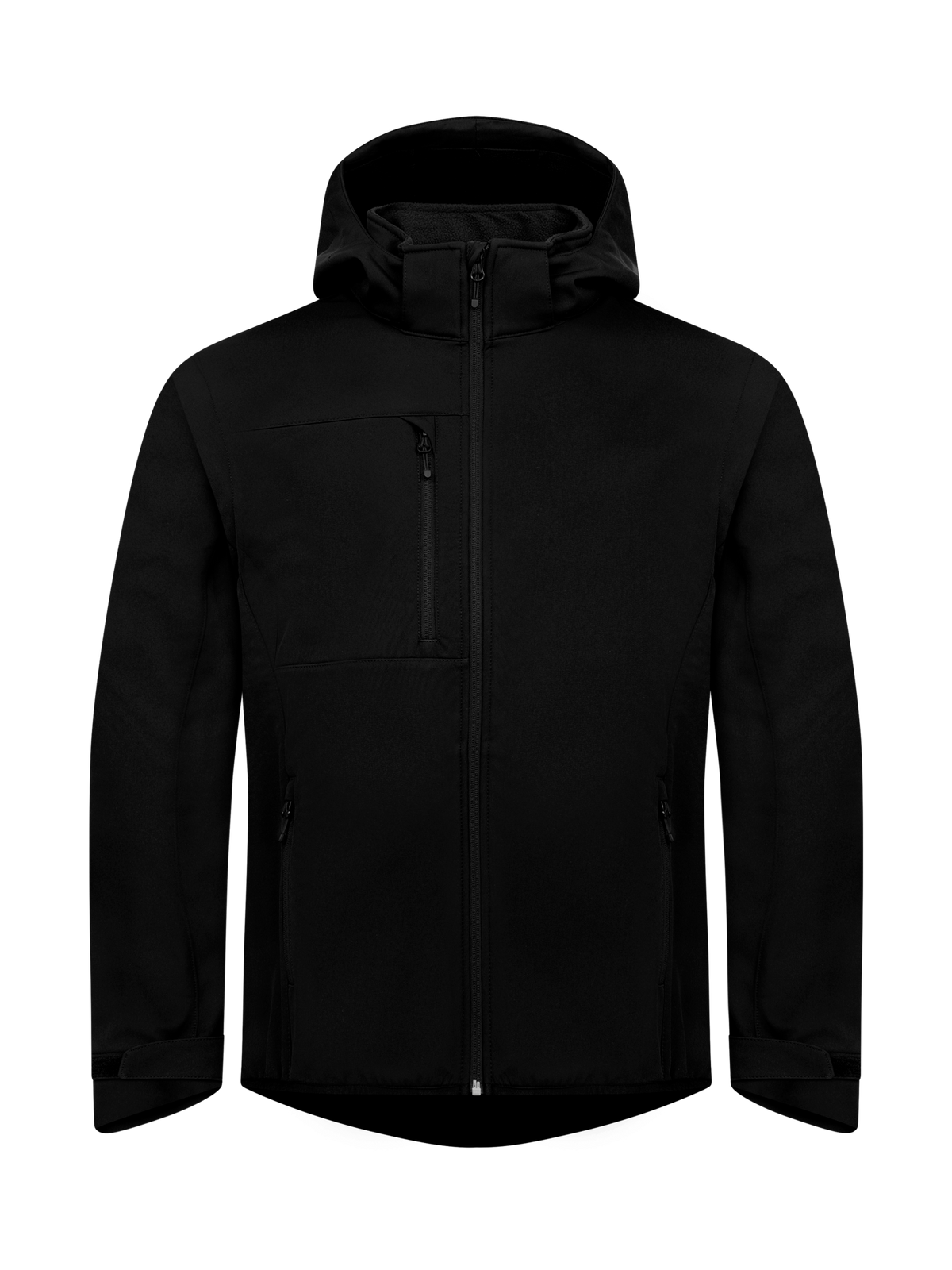 Clique Classic Softshell 2 in 1 – Svart – forside