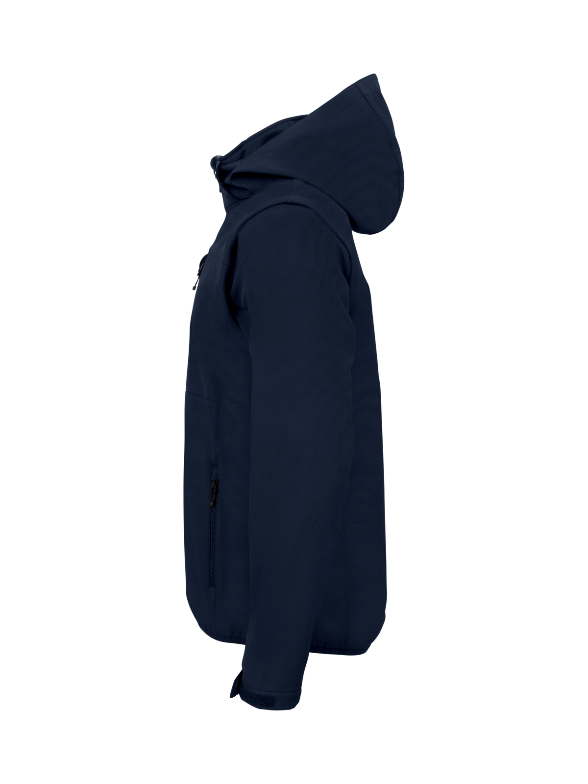 Clique Classic Softshell 2 in 1 – Mørk marineblå – venstre side