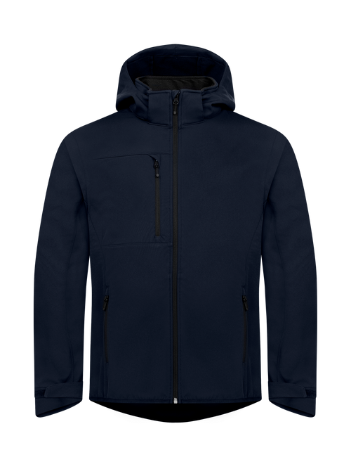 Clique Classic Softshell 2 in 1 – Mørk marineblå – forside