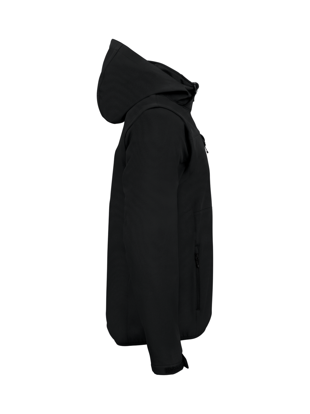 Clique Classic Softshell 2 in 1 – Svart – høyre side