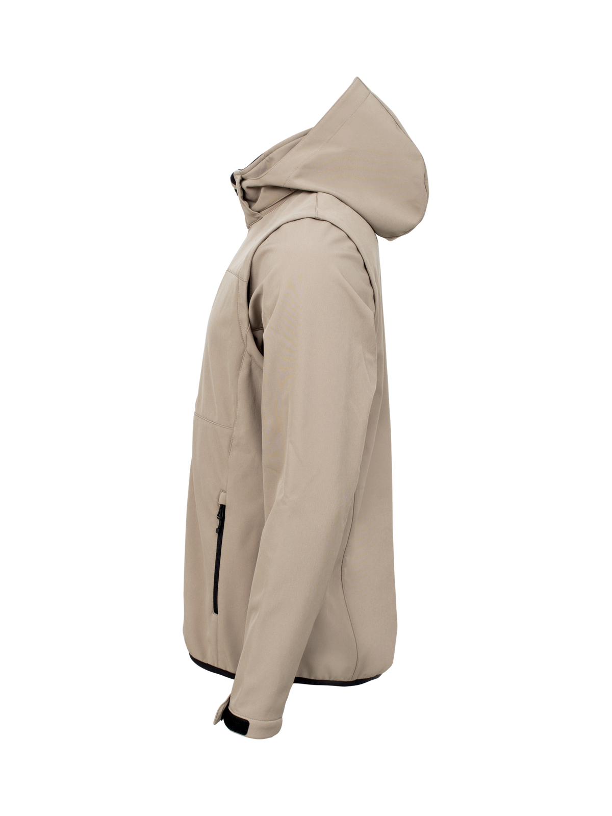 Clique Classic Softshell 2 in 1 – Sand – venstre side