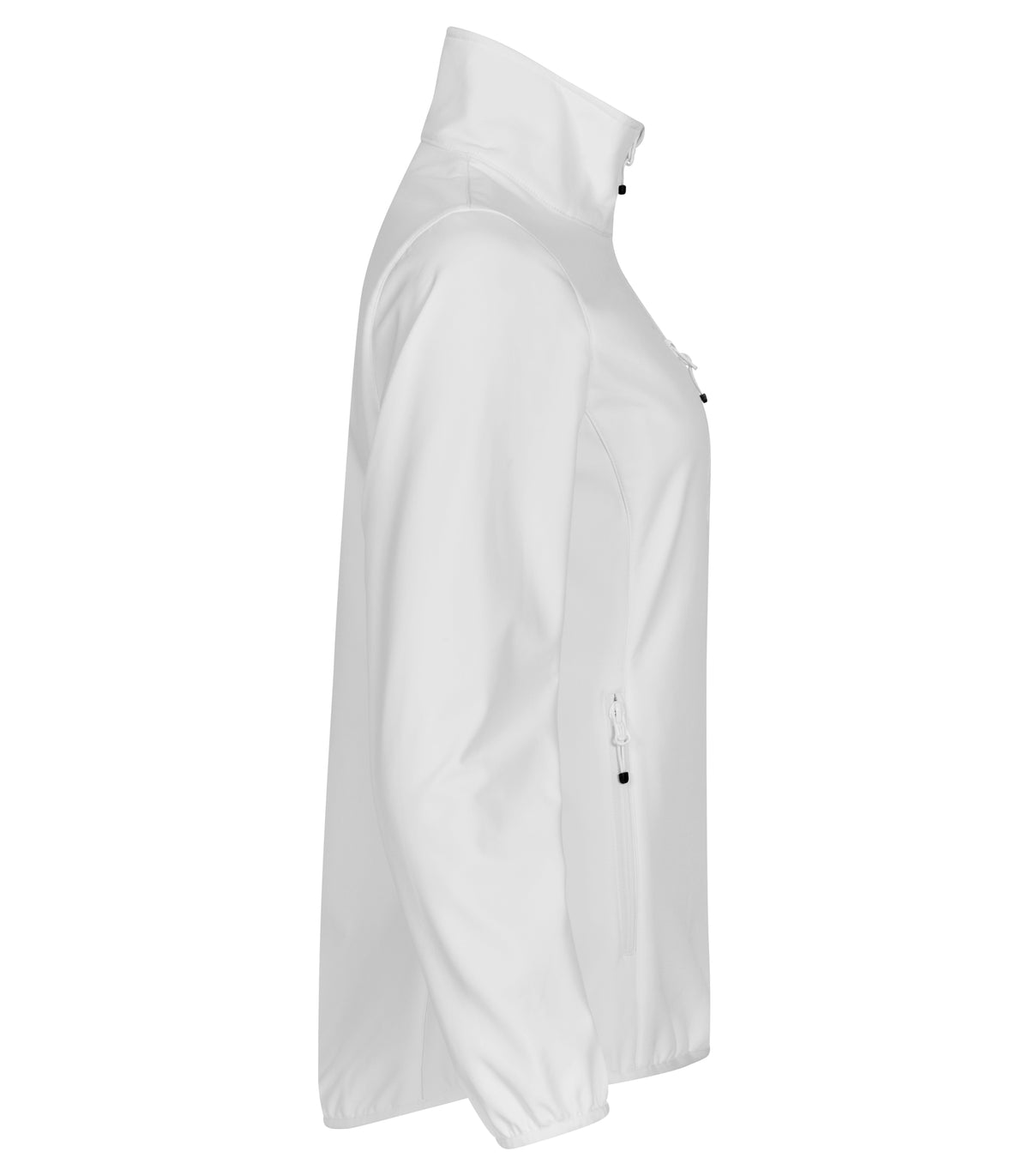 Clique Classic Softshell Jacket – dame – Hvit – høyre side