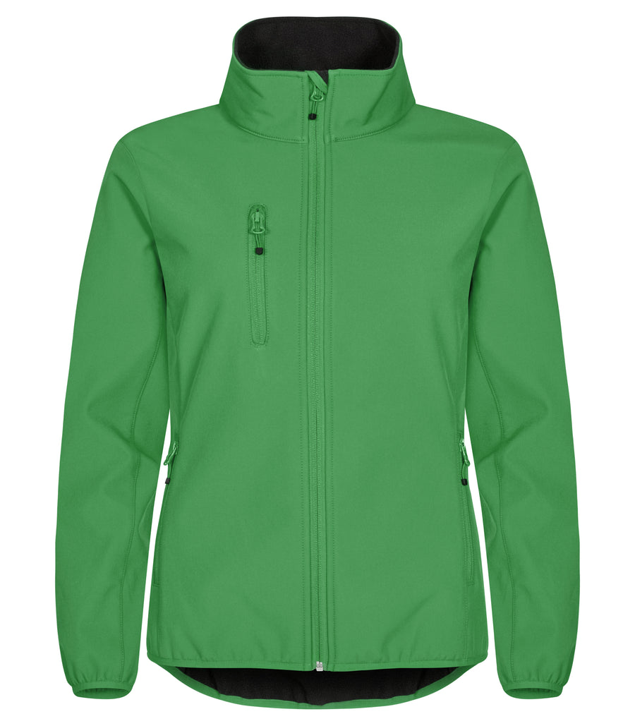 Clique Classic Softshell Jacket – dame – Eplegrønn – forside