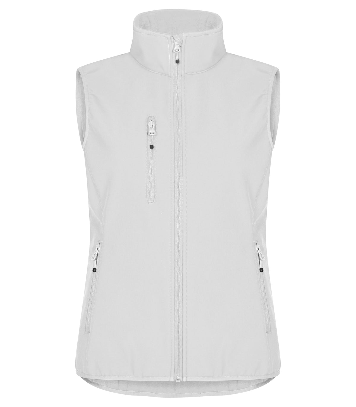Clique Classic Softshell Vest – dame – Hvit – forside