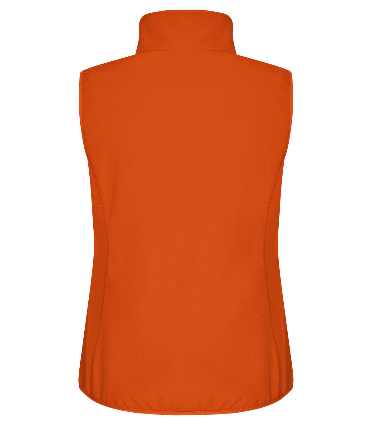 Clique Classic Softshell Vest – dame – Blodoransje – bakside