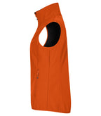 Clique Classic Softshell Vest – dame – Blodoransje – venstre side