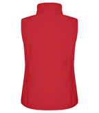 Clique Classic Softshell Vest – dame – Rød – bakside