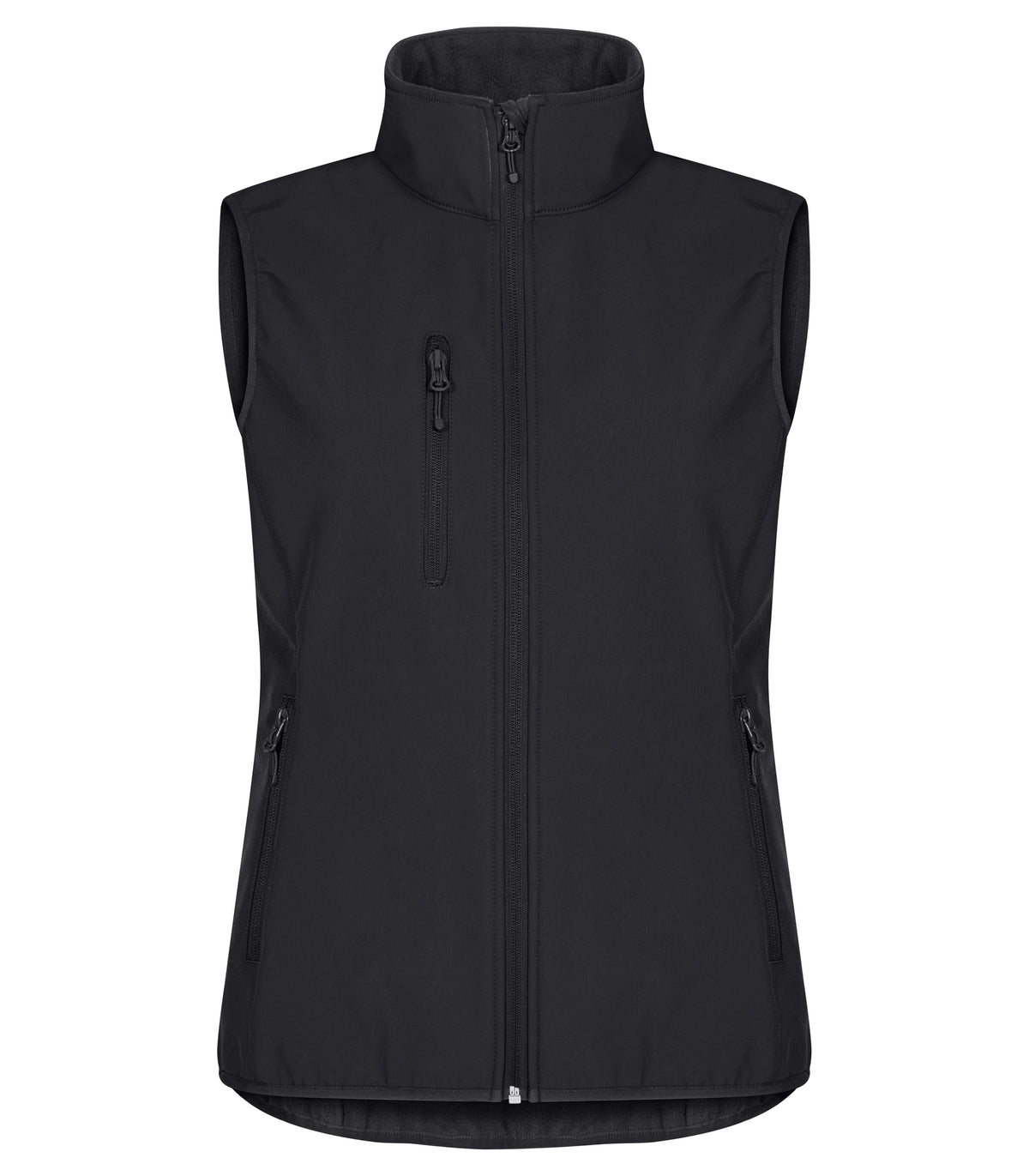 Clique Classic Softshell Vest – dame – Svart – forside