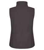 Clique Classic Softshell Vest – dame – Mørk grå – bakside