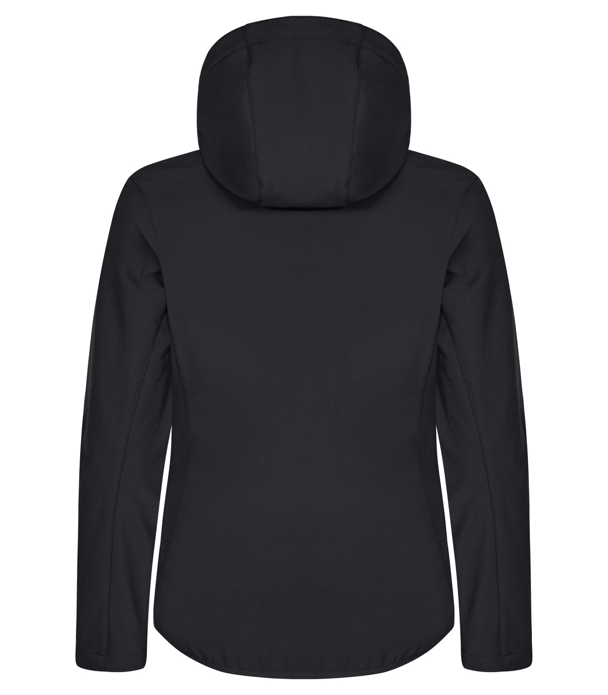 Clique Classic Softshell Hoody – dame – Svart – bakside