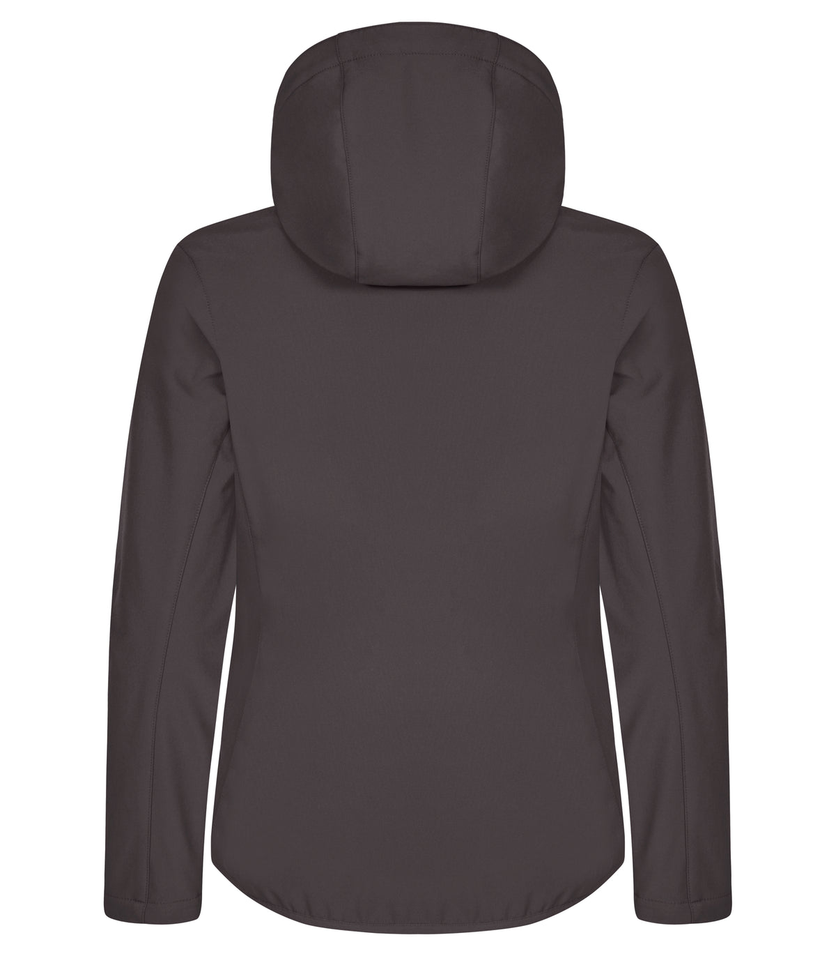Clique Classic Softshell Hoody – dame – Mørk grå – bakside