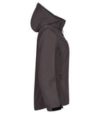 Clique Classic Softshell Hoody – dame – Mørk grå – høyre side