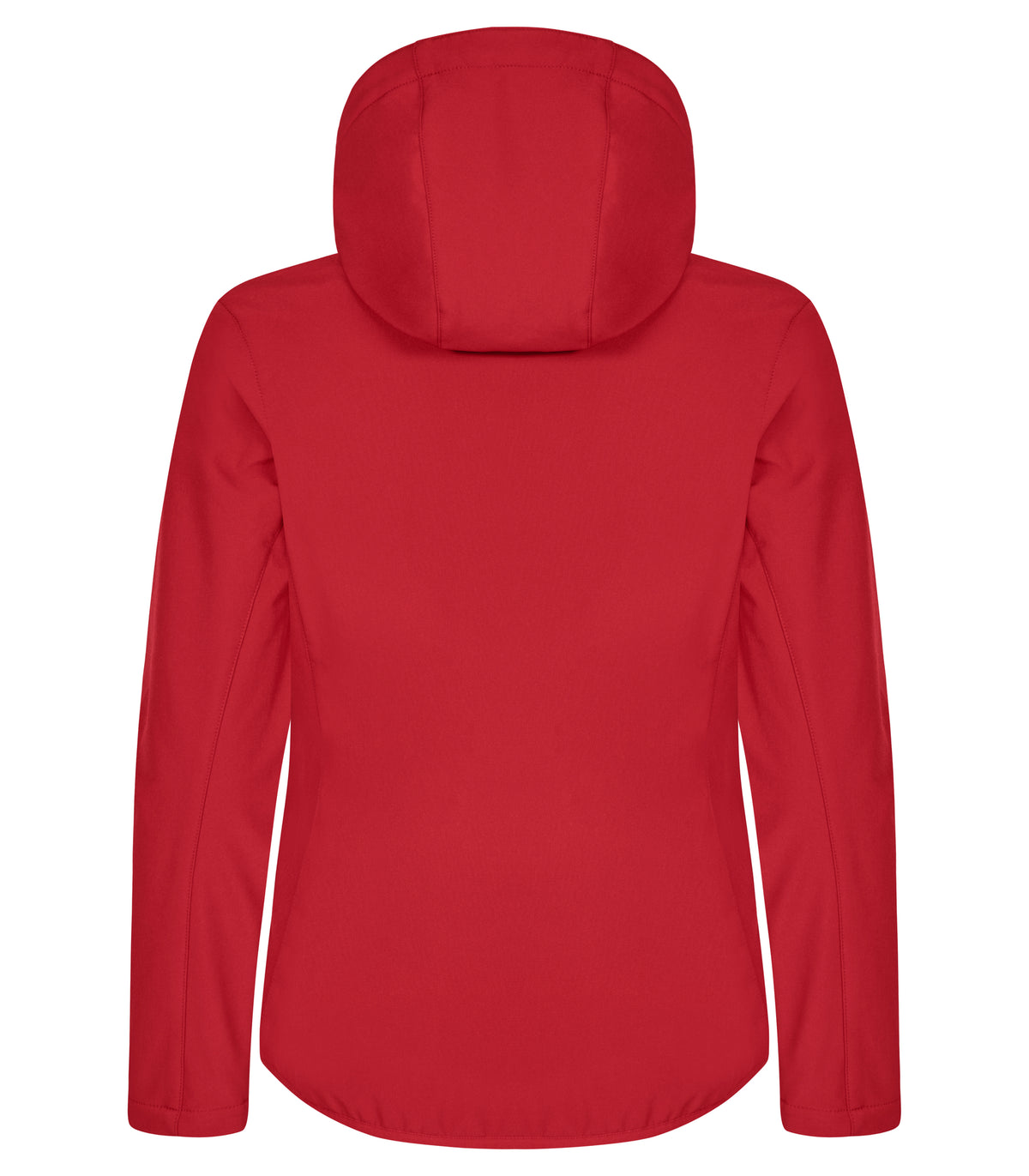 Clique Classic Softshell Hoody – dame – Rød – bakside