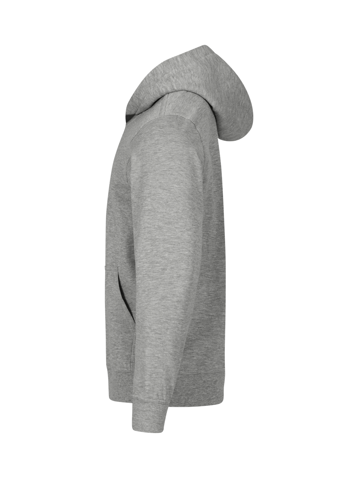 Clique Miami Hoody – junior – Gråmelert – venstre side