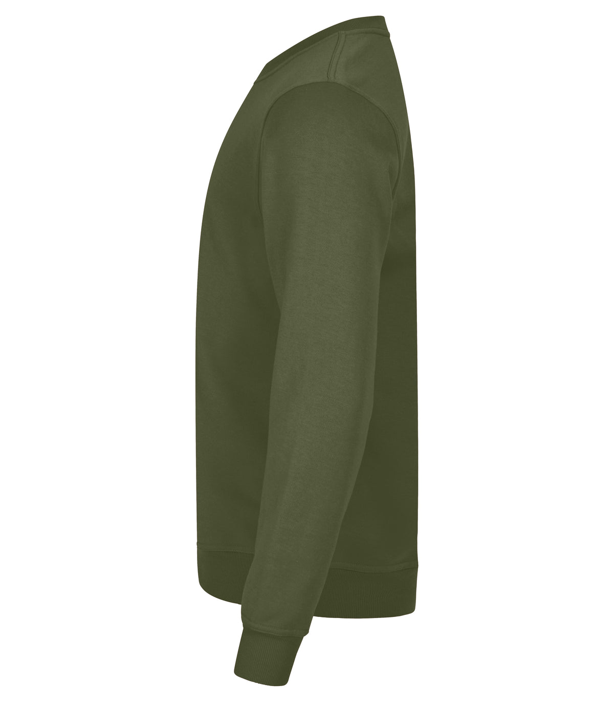 Clique Miami Roundneck – Armygrønn – venstre side
