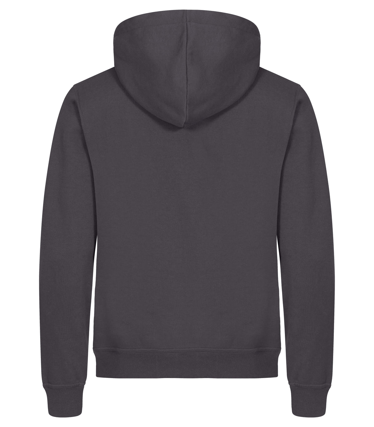 Clique Miami Hoody Full Zip – Metallgrå – bakside