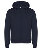 Clique Miami Hoody Full Zip – Mørk marineblå – forside