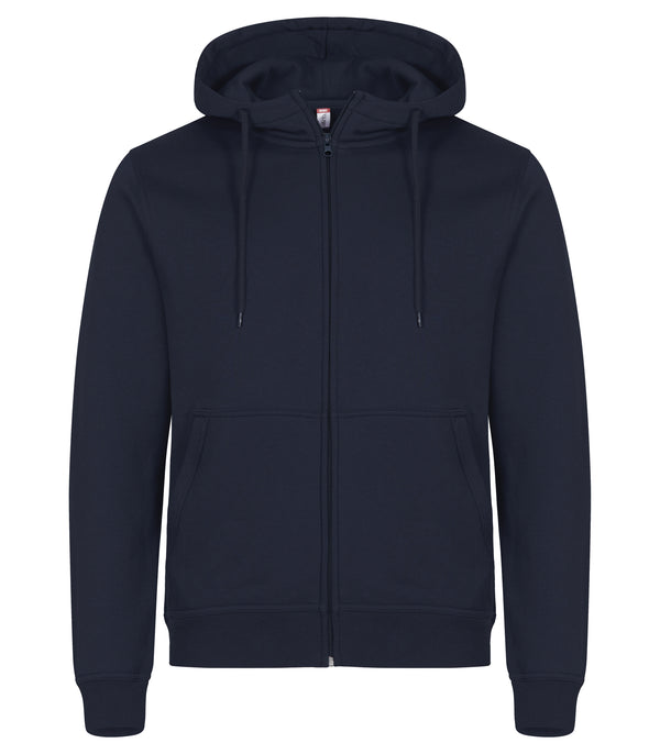 Clique Miami Hoody Full Zip – Mørk marineblå – forside
