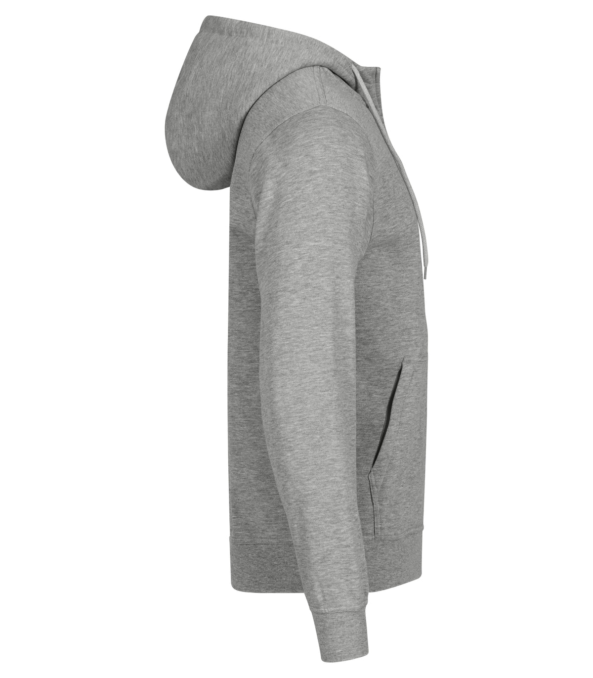 Clique Miami Hoody Full Zip – Gråmelert – høyre side