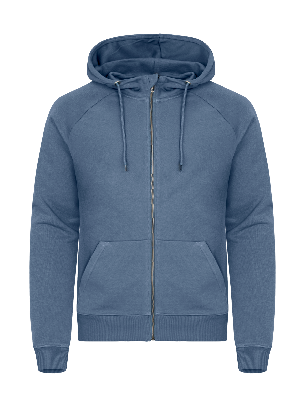 Clique Miami PRO Hoody Full Zip – Stålblå – forside