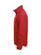 Clique Basic Softshell Jacket – Rød – venstre side