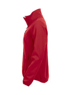 Clique Basic Softshell Jacket – dame – Rød – venstre side
