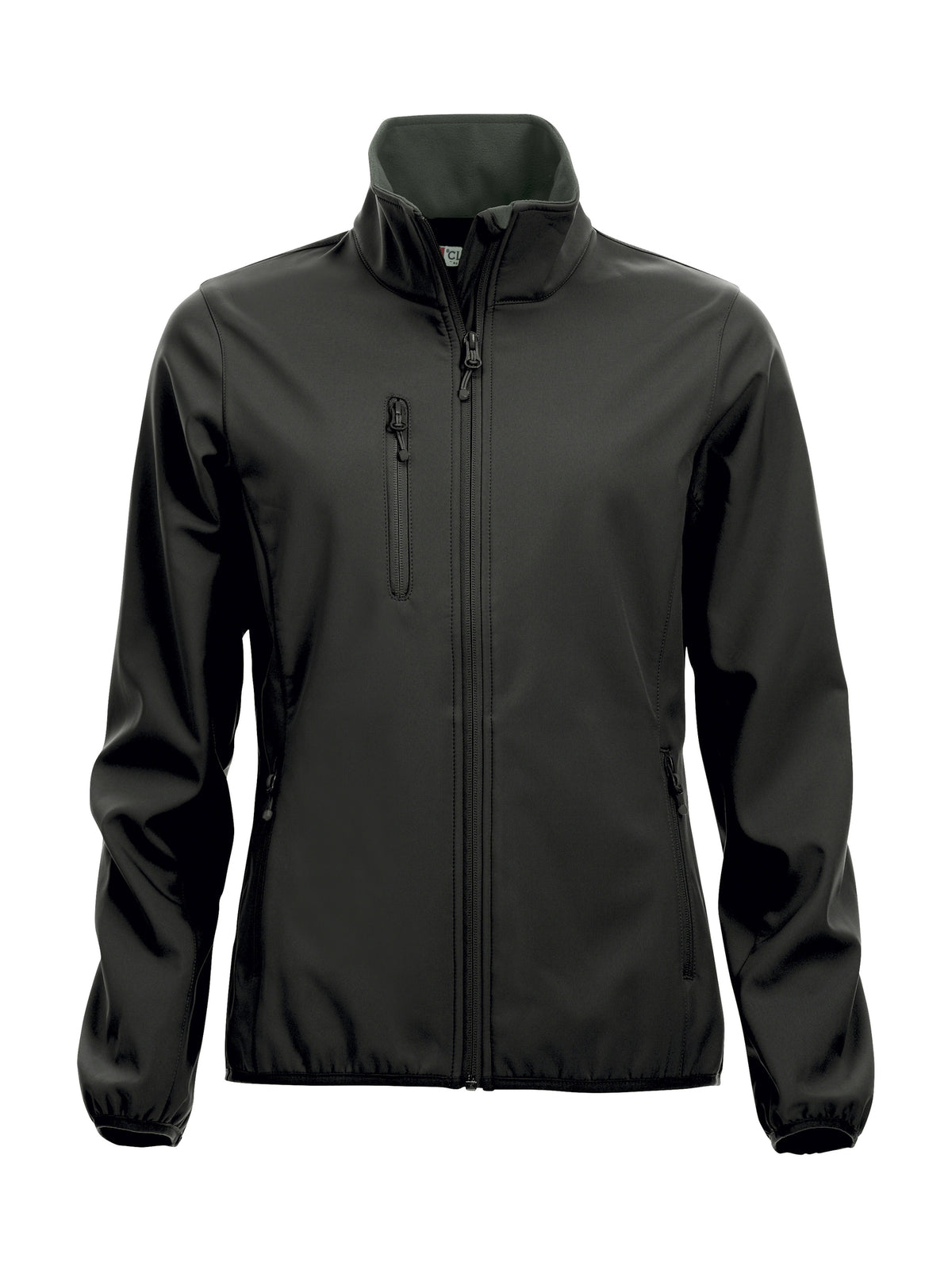 Clique Basic Softshell Jacket – dame – Svart – forside