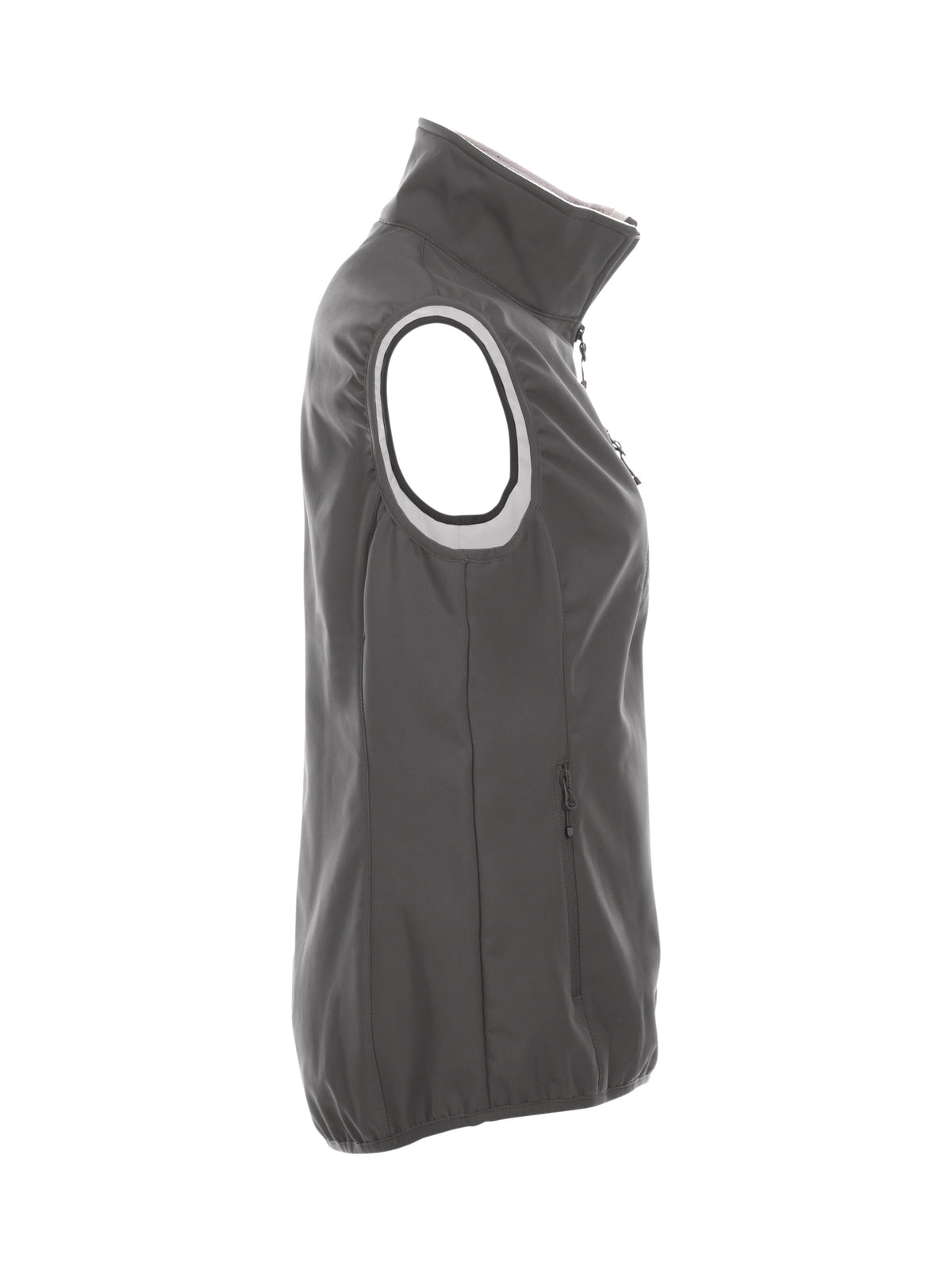 Clique Basic Softshell Vest – dame – Pistol – venstre side