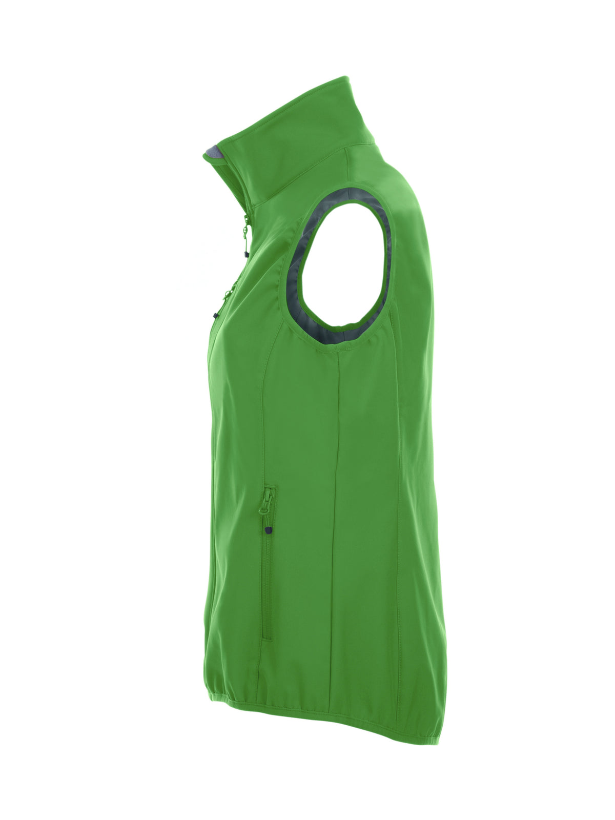 Clique Basic Softshell Vest – dame – Eplegrønn – høyre side