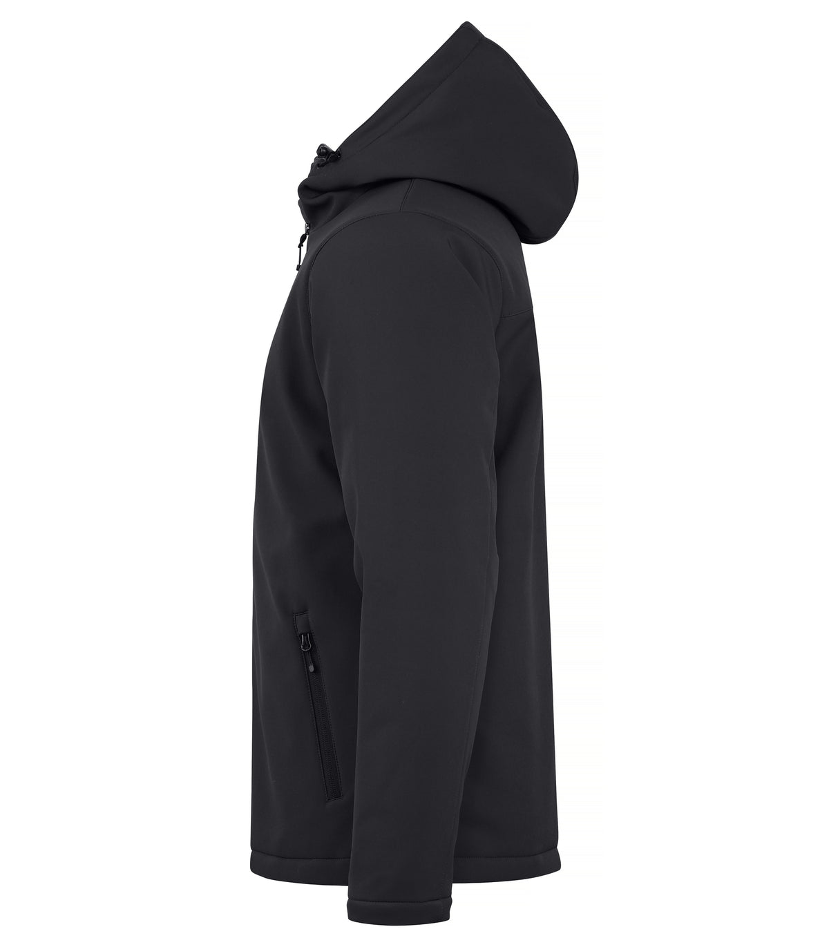 Clique Padded Hoody Softshell – Svart – venstre side