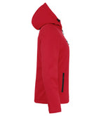 Clique Padded Hoody Softshell – dame – Rød – høyre side