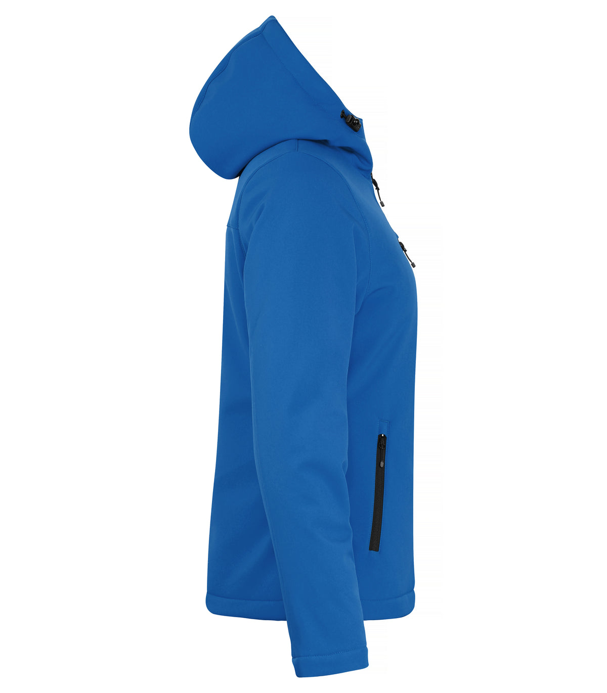 Clique Padded Hoody Softshell – dame – Kongeblå – høyre side