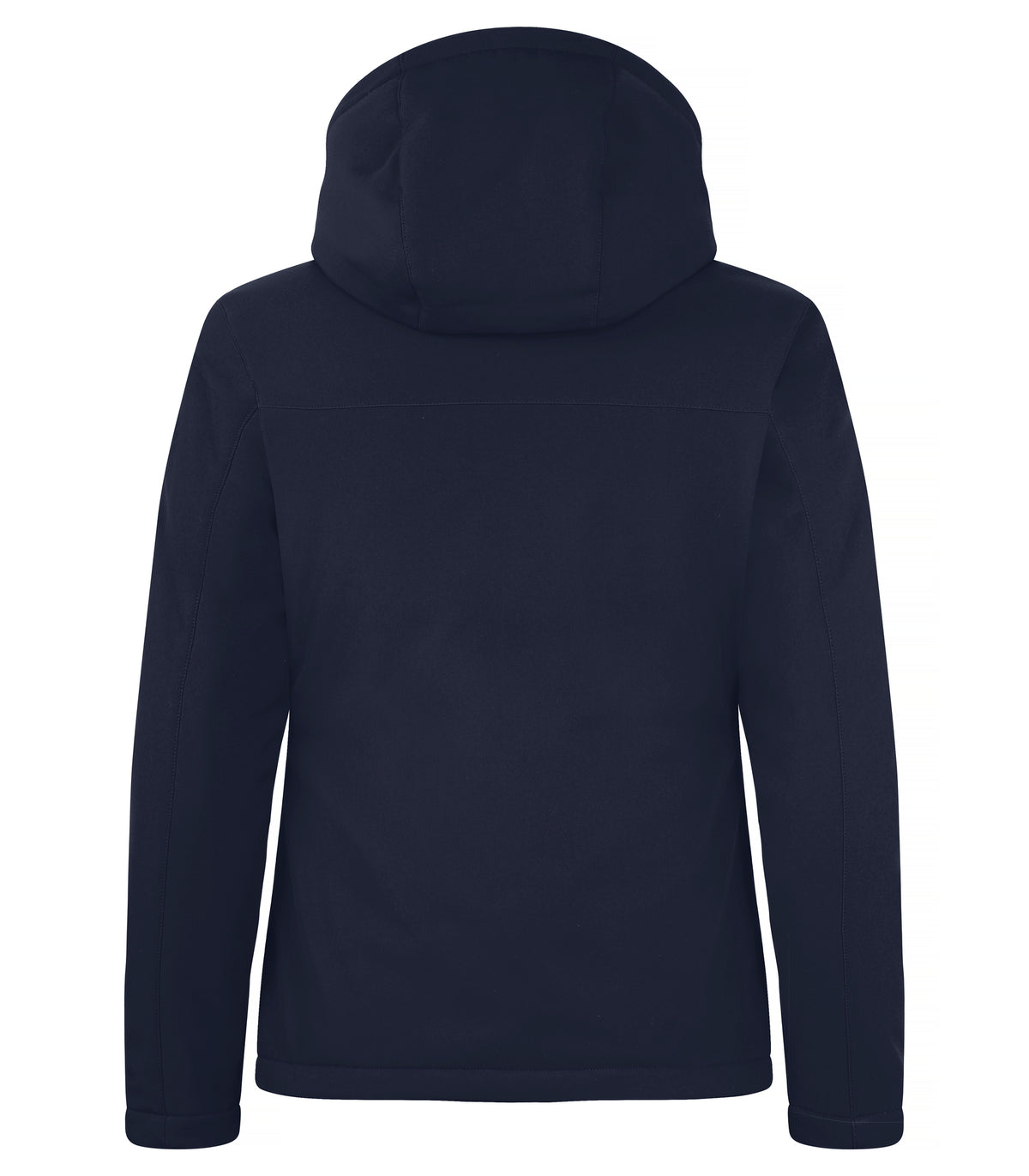 Clique Padded Hoody Softshell – dame – Mørk marineblå – bakside