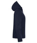 Clique Padded Hoody Softshell – dame – Mørk marineblå – høyre side