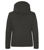 Clique Padded Hoody Softshell – dame – Mørk grå – bakside