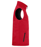 Clique Padded Softshell Vest – Rød – høyre side