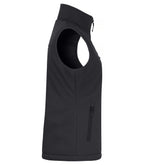 Clique Padded Softshell Vest – dame – Svart – høyre side
