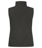 Clique Padded Softshell Vest – dame – Mørk grå – bakside