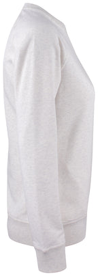 Clique Premium OC Roundneck – dame – Naturmelert – høyre side