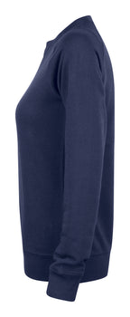 Clique Premium OC Roundneck – dame – Mørk marineblå – venstre side